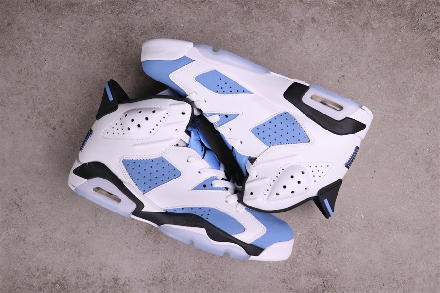 New 2022 Air Jordan 6 Hare Blue White Black Shoes - Click Image to Close